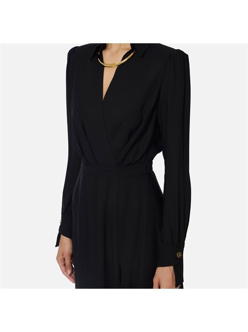 Abito in georgette con collana tubolare ELISABETTA FRANCHI | ABT0356E2/110